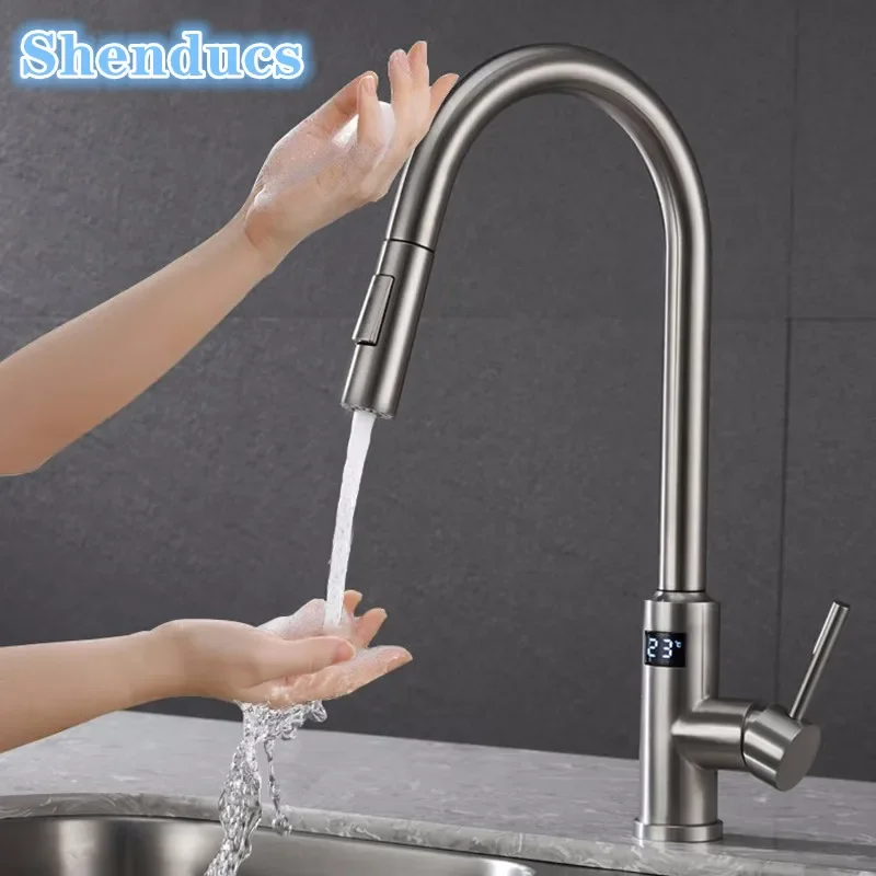 Commercial Kitchen Faucet - Digital Touch on Kitchen Faucet 304