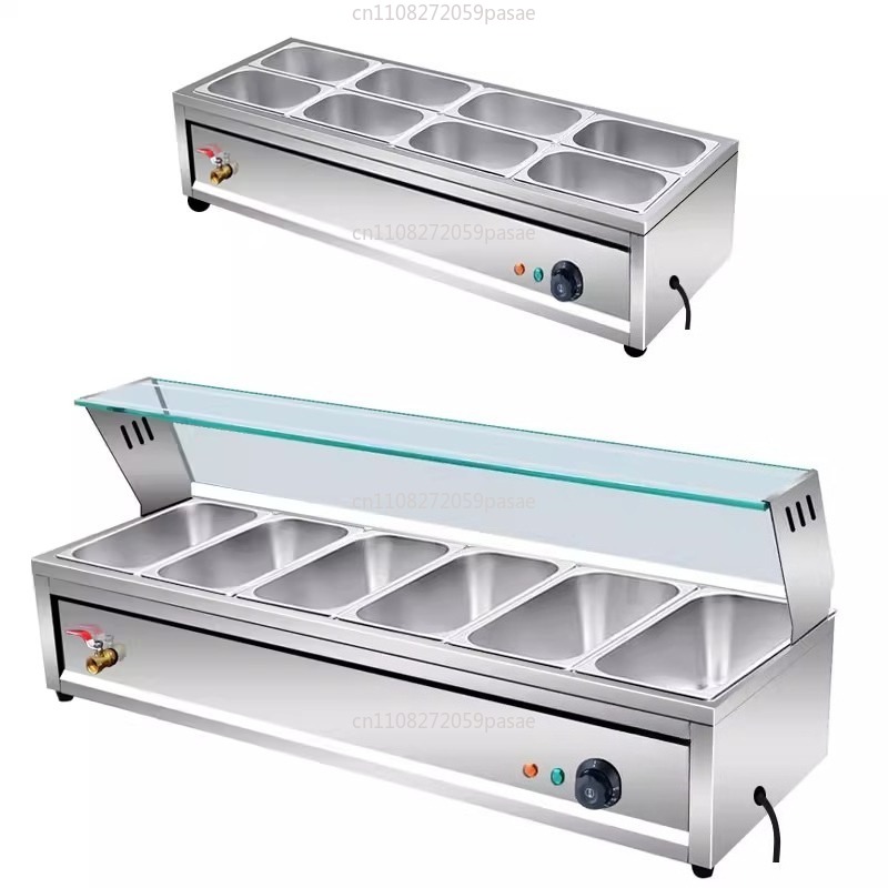 Bain Marie Food Warmer - Fast food insulation table commercial heating