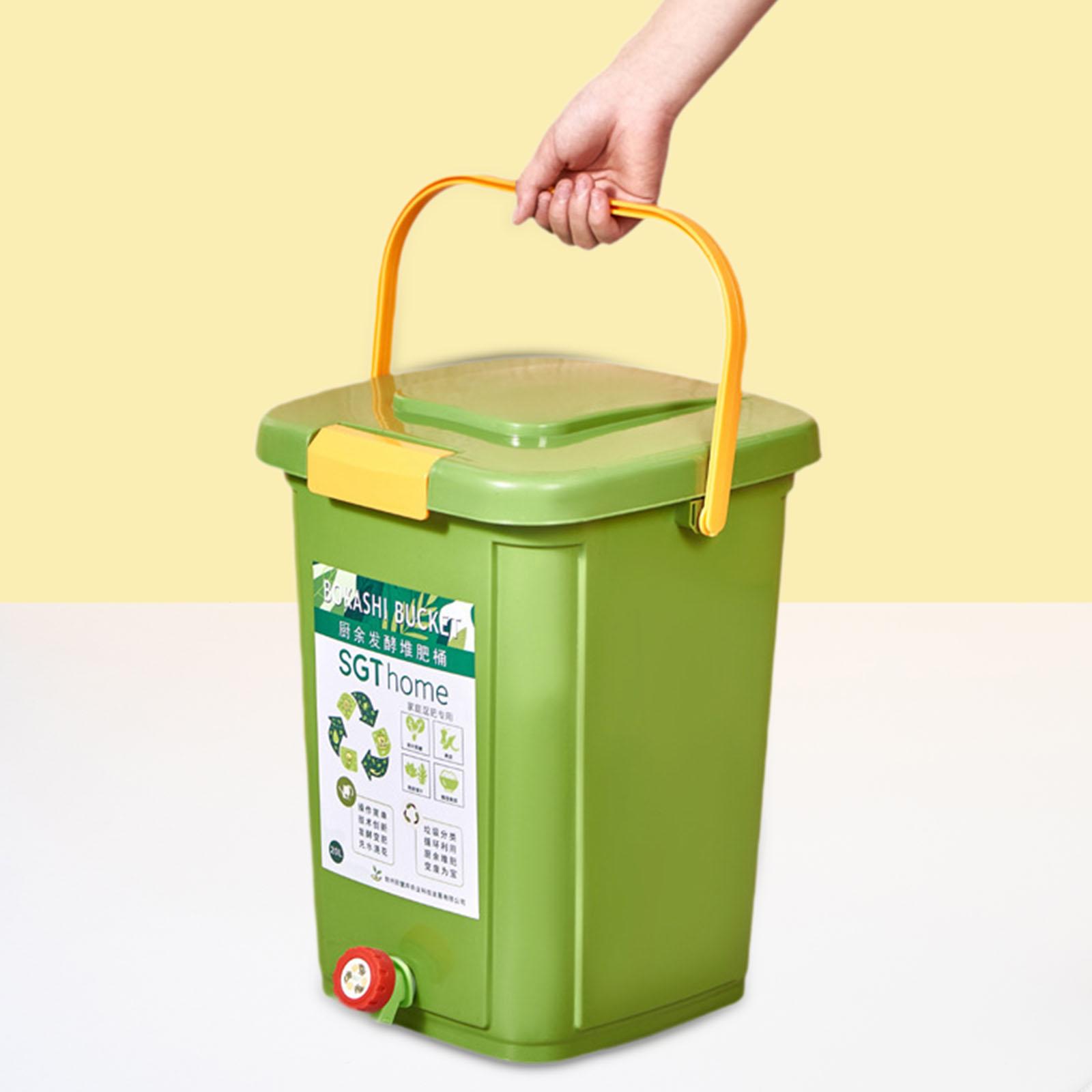 Commercial Kitchen Bin - Countertop Compost Bin Sealed Portable Fermentation