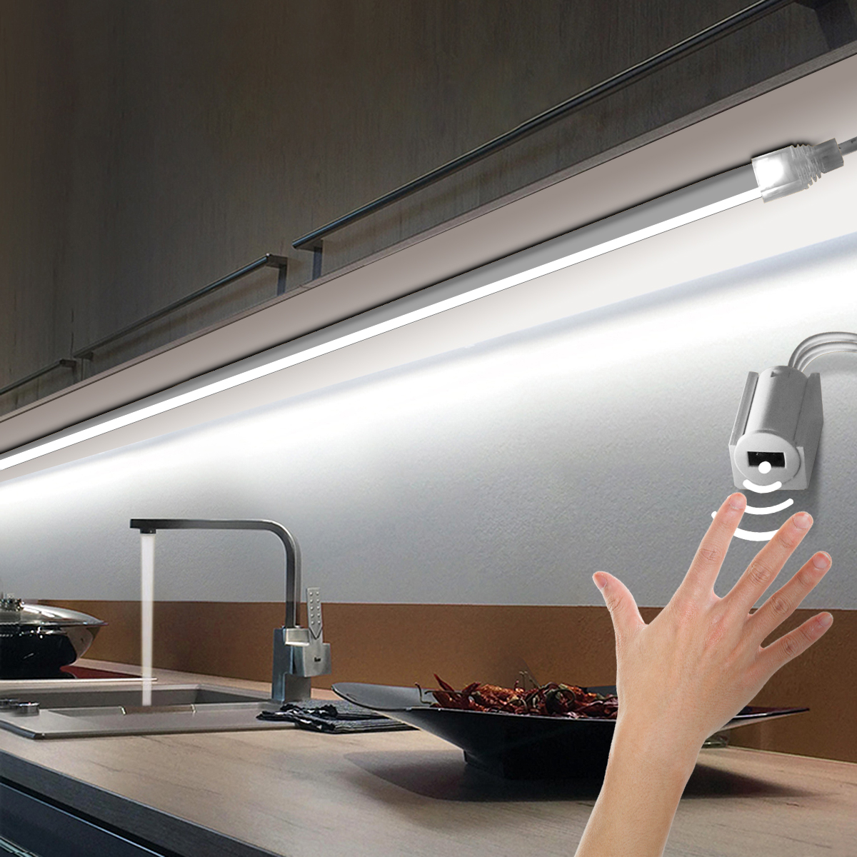 Commercial Kitchen Light - Smart Hand Sweep Neon Lights LED