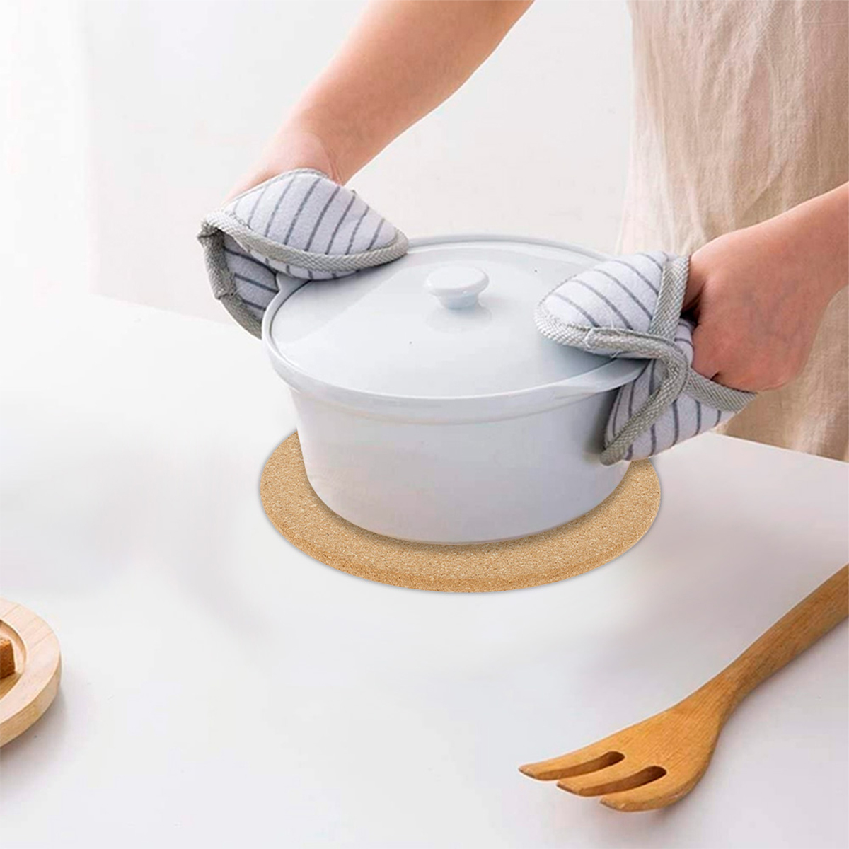 Cork Pot Holder Heat Resistant - Commercial Kitchen Mats 评论和价格