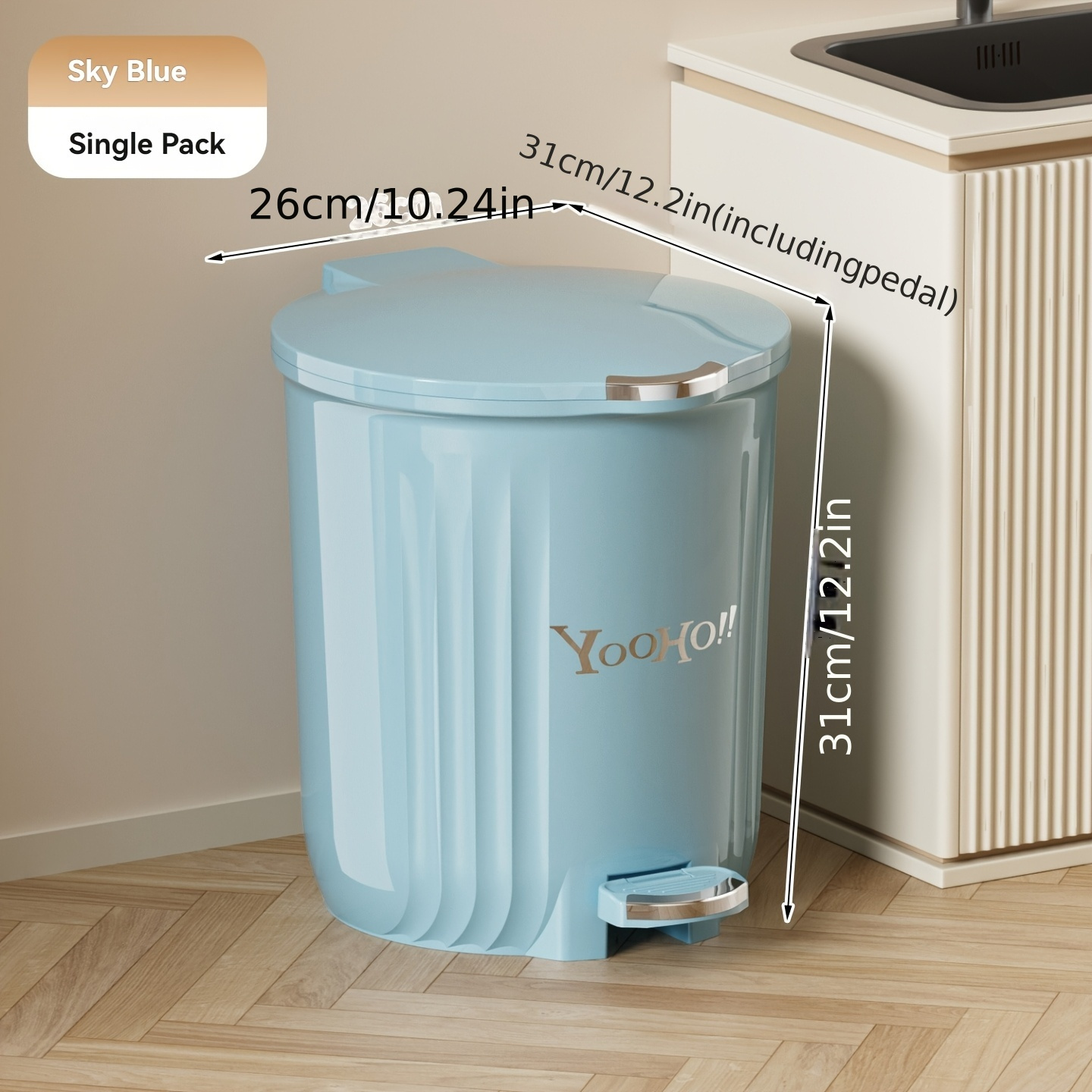 1Pcs Large-Capacity round Foot - Commercial Kitchen Bin 评论和价格