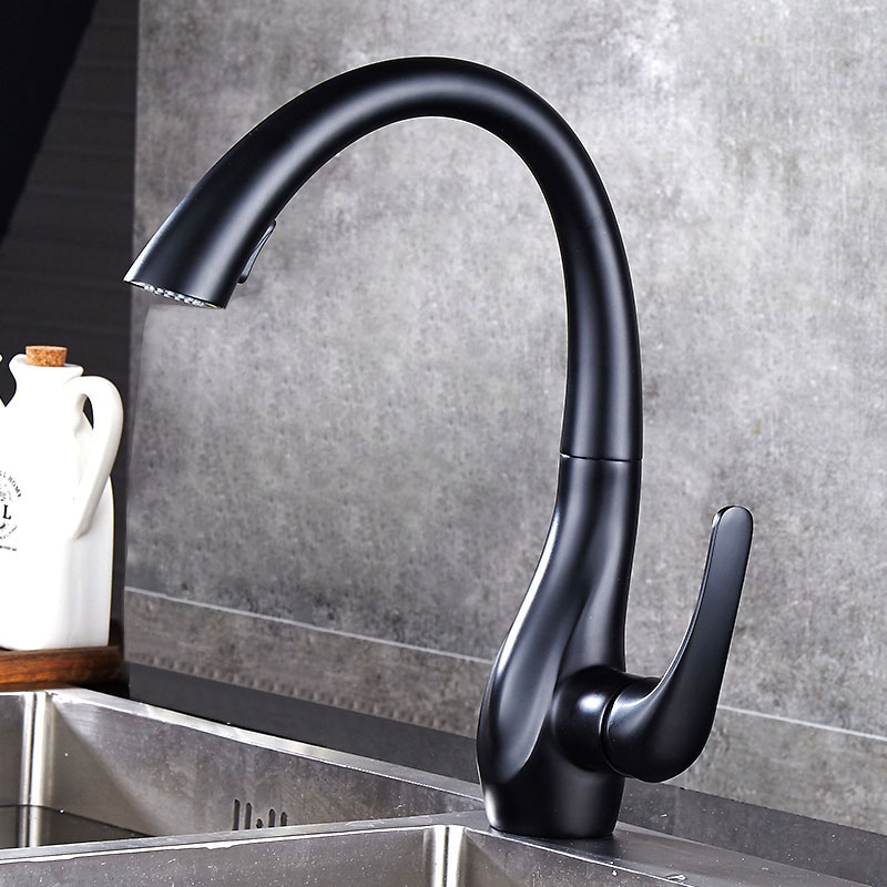 BAKALA Single Handle Pull out  - Commercial Kitchen Faucet 评论和价格