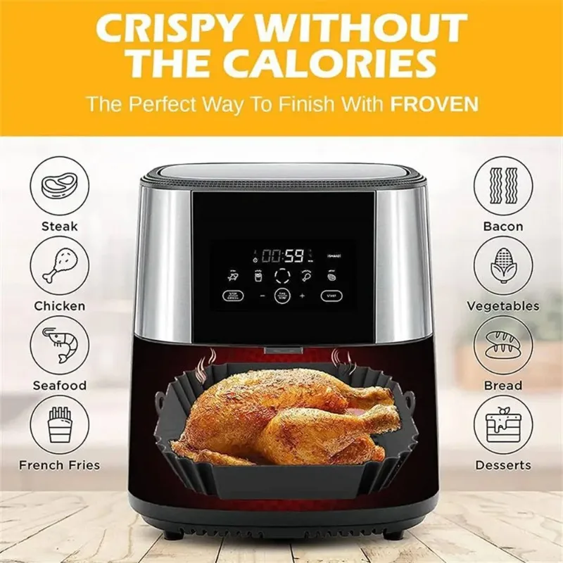 1pc silicone air fryer pot tra - Commercial Kitchen Cooking 评论和价格