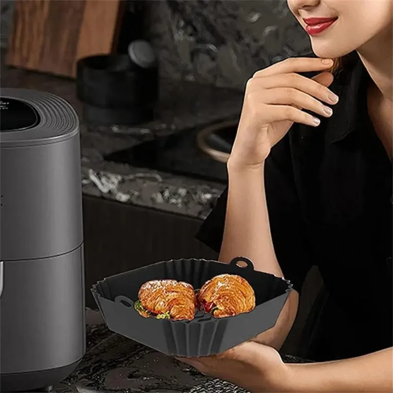 1pc silicone air fryer pot tra - Commercial Kitchen Cooking 评论和价格