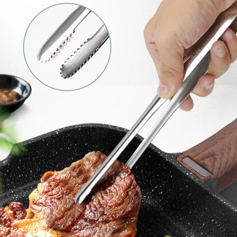 2Pcs Kitchen Tongs Stainless S - Commercial Kitchen Cooking 评论和价格