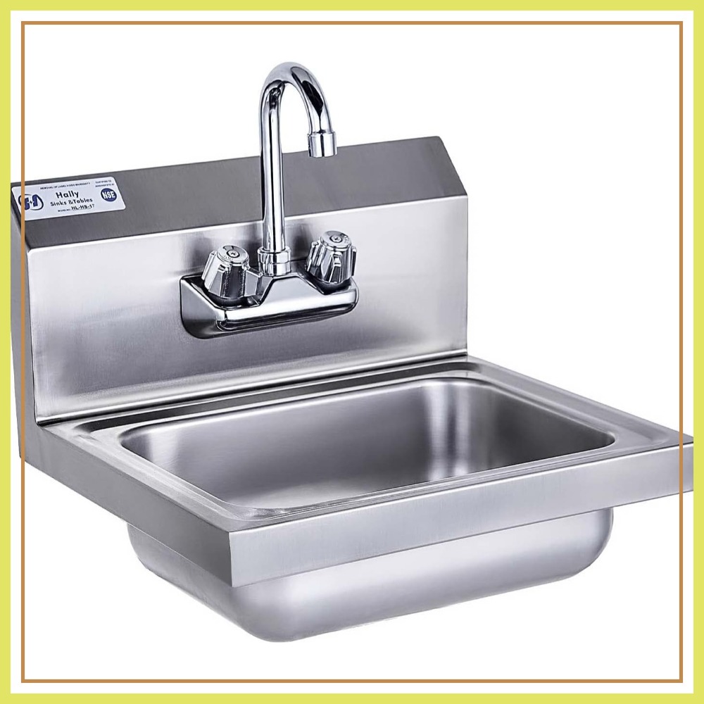 Commercial Wall Mount Hand Bas - Commercial Kitchen Faucet 评论和价格