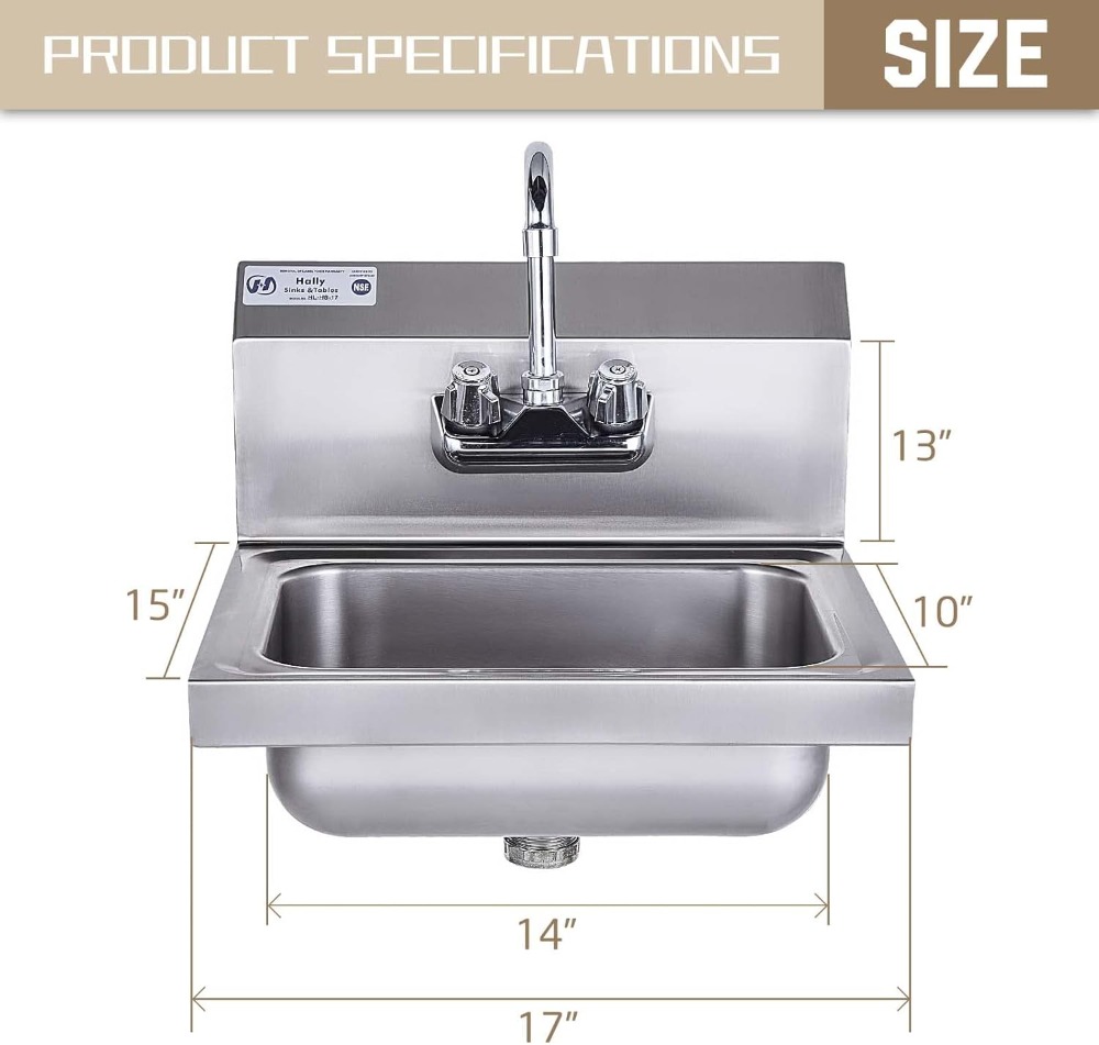 Commercial Wall Mount Hand Bas - Commercial Kitchen Faucet 评论和价格