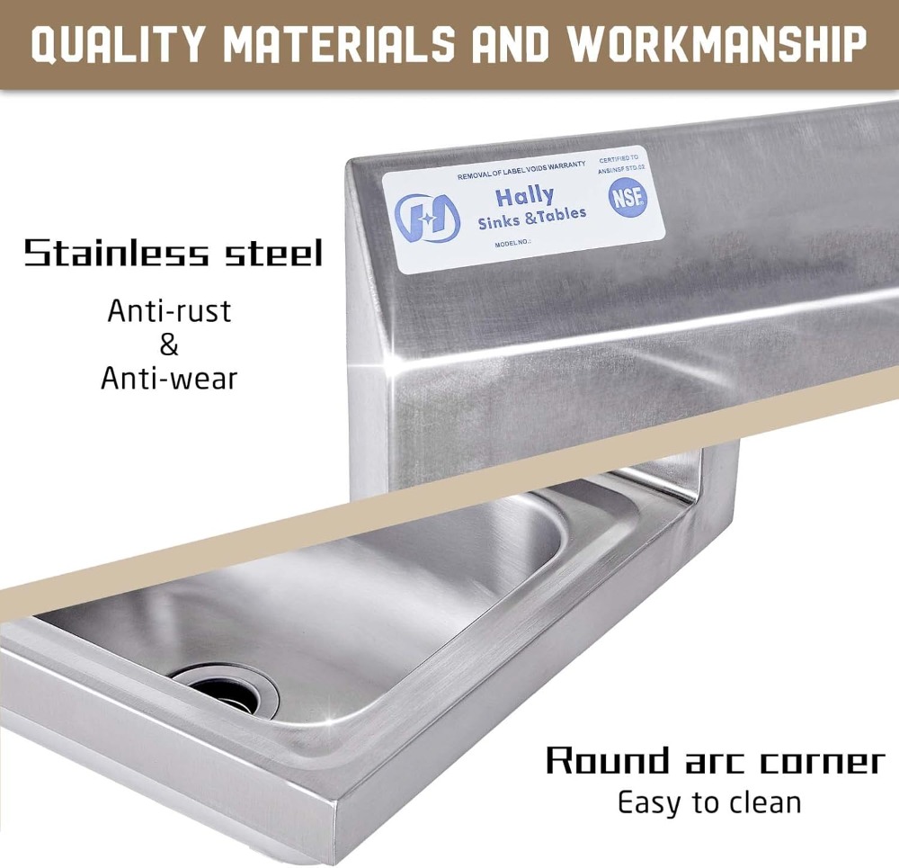 Commercial Wall Mount Hand Bas - Commercial Kitchen Faucet 评论和价格