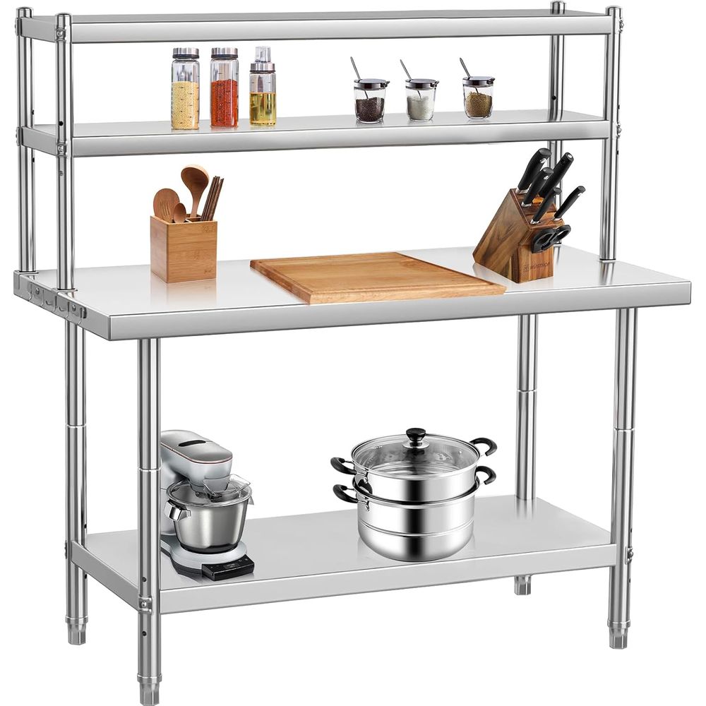 Commercial 36x24 Stainless Ste - Commercial Kitchen Prep Table With Storage 评论和价格