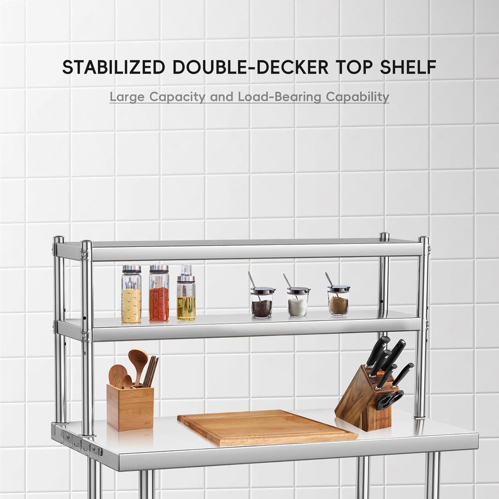 Commercial 36x24 Stainless Ste - Commercial Kitchen Prep Table With Storage 评论和价格