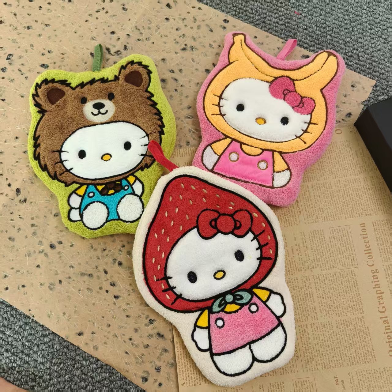 Cute Hello Kitty Cartoon Hangi - Commercial Kitchen Towels 评论和价格