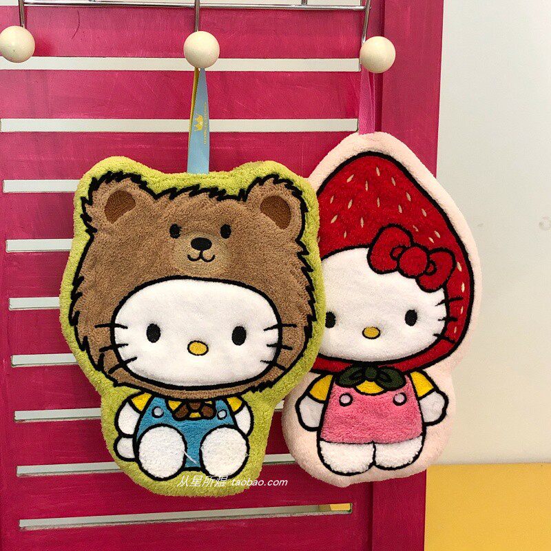 Cute Hello Kitty Cartoon Hangi - Commercial Kitchen Towels 评论和价格