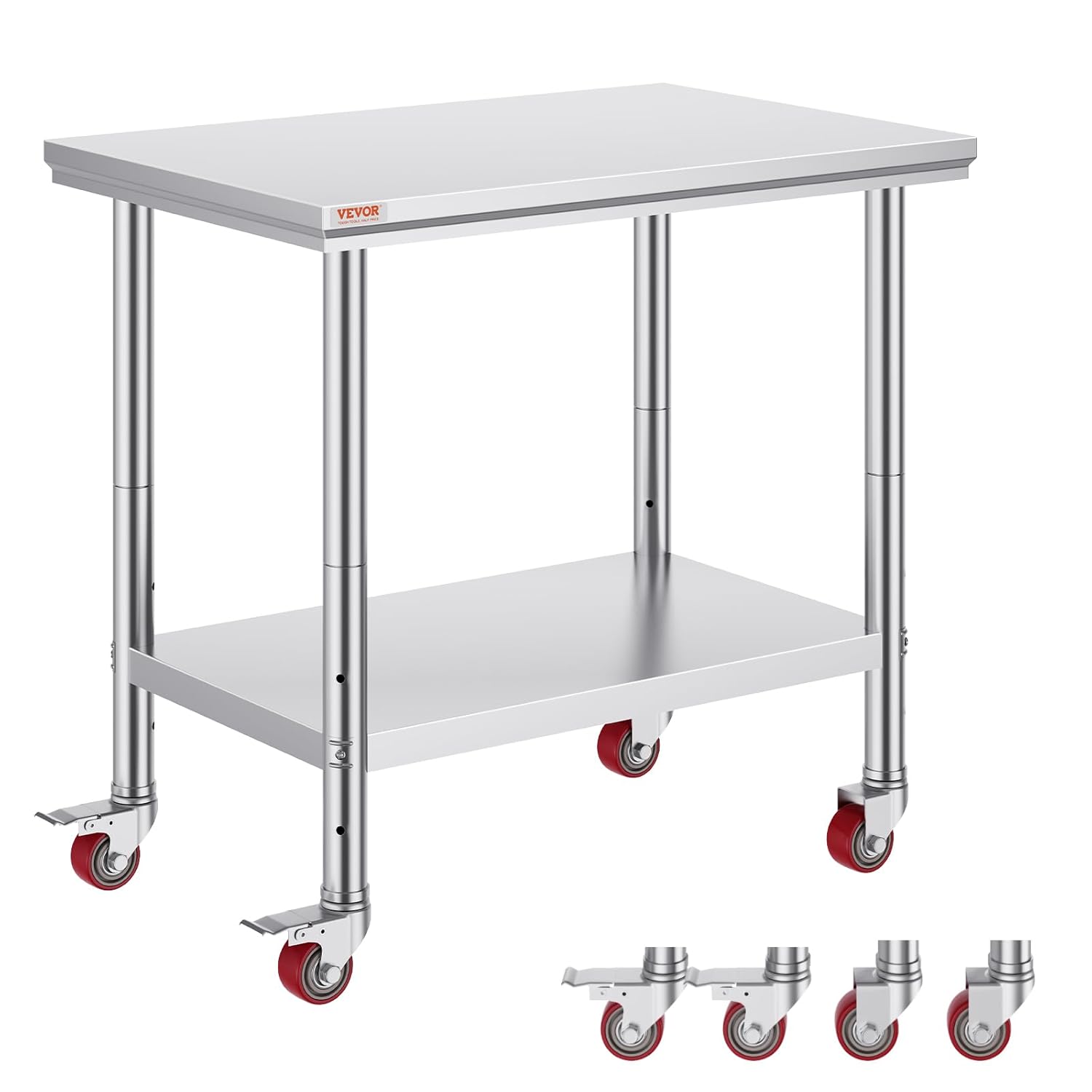 Stainless Steel Work Table 36x - Commercial Kitchen Prep Table With Storage 评论和价格