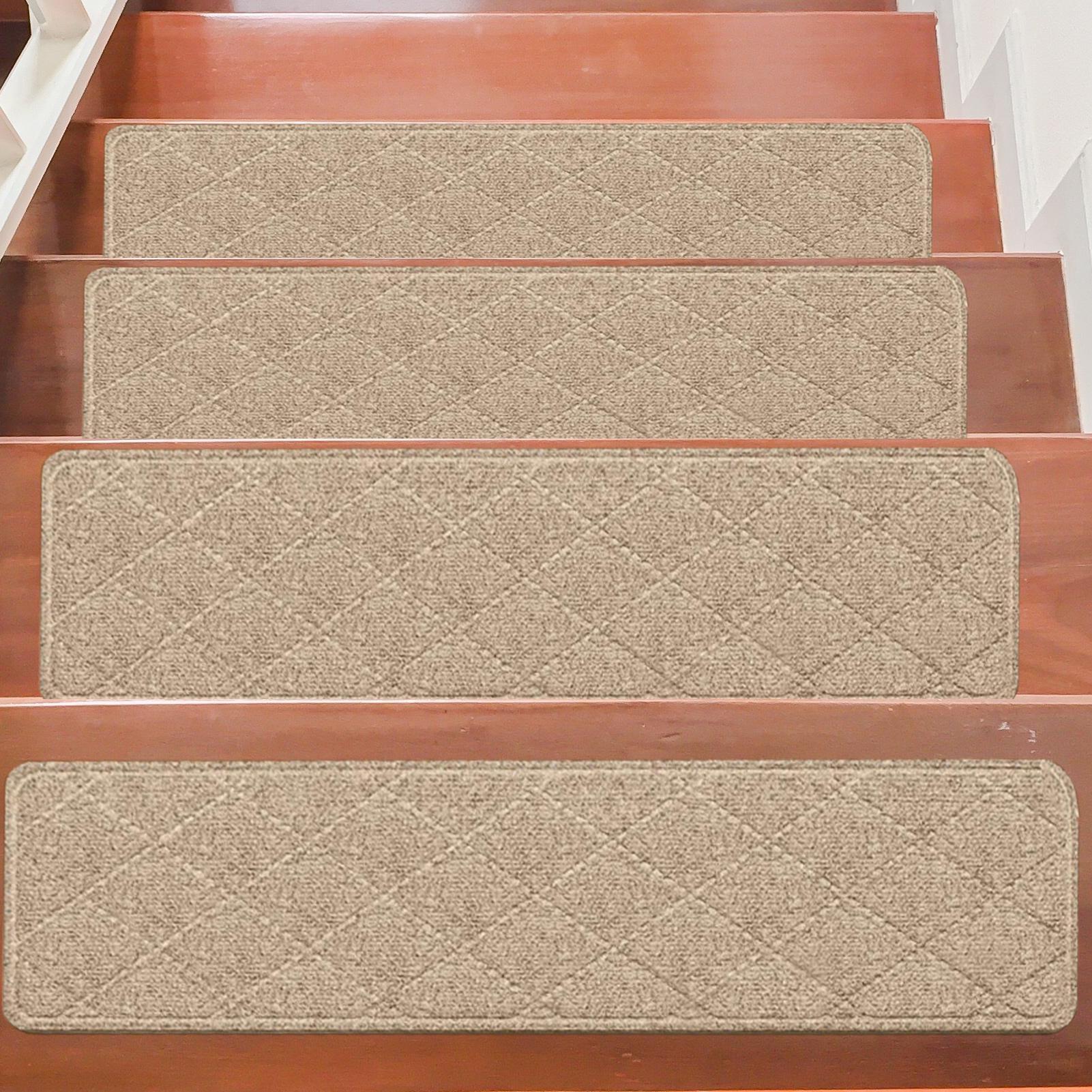 Stair Rugs 7 Pieces Adhesive T - Commercial Kitchen Mats 评论和价格