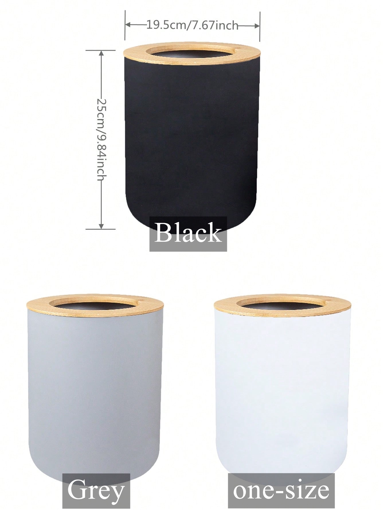 Black Plastic Trash Bin Modern - Commercial Kitchen Bin 评论和价格