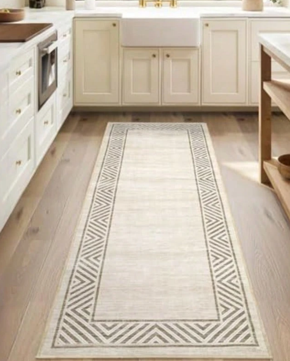 Geometric Gold Floral Feather  - Commercial Kitchen Mats 评论和价格