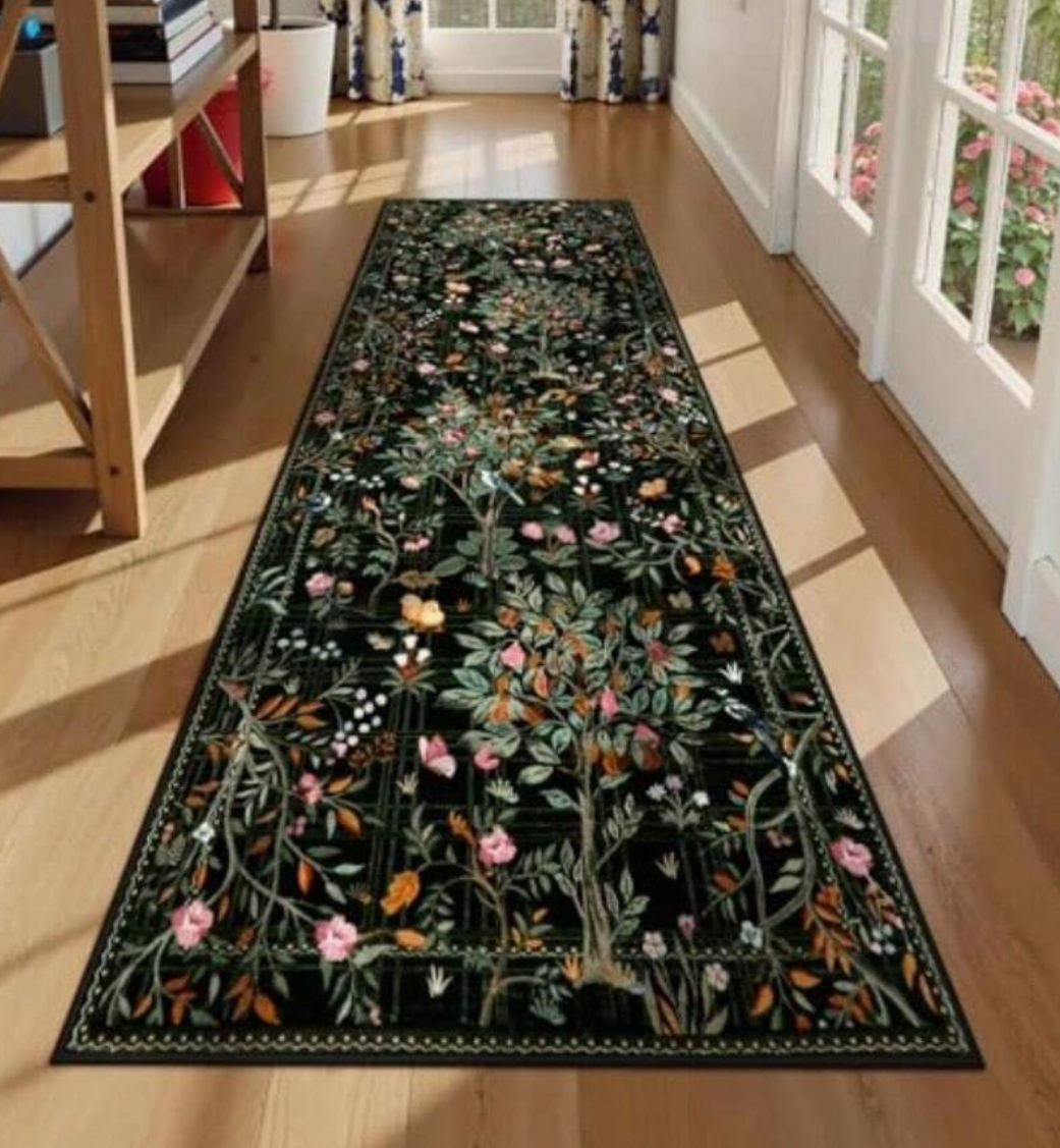 Geometric Gold Floral Feather  - Commercial Kitchen Mats 评论和价格