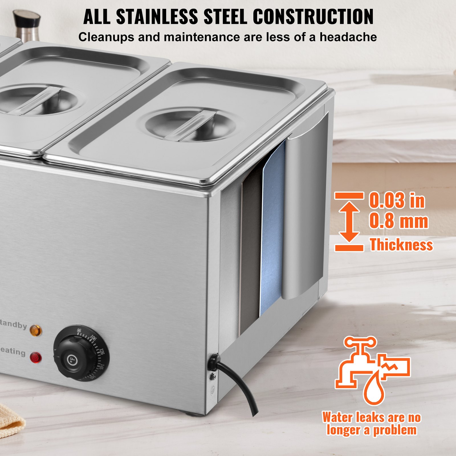 Commercial Electric Food Warme - Bain Marie Food Warmer 评论和价格
