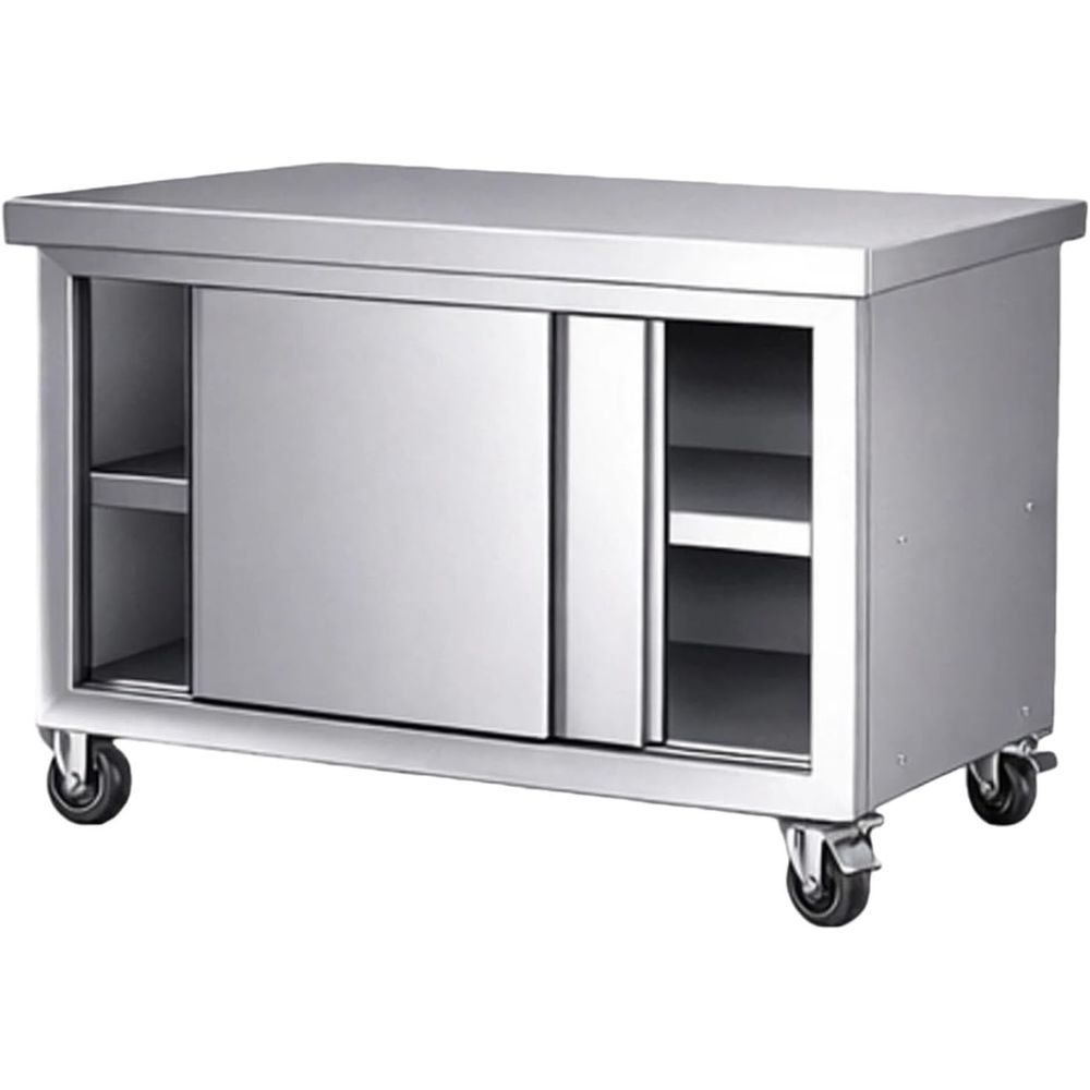 Heavy-Duty Stainless Steel Wor - Commercial Kitchen Prep Table With Storage 评论和价格