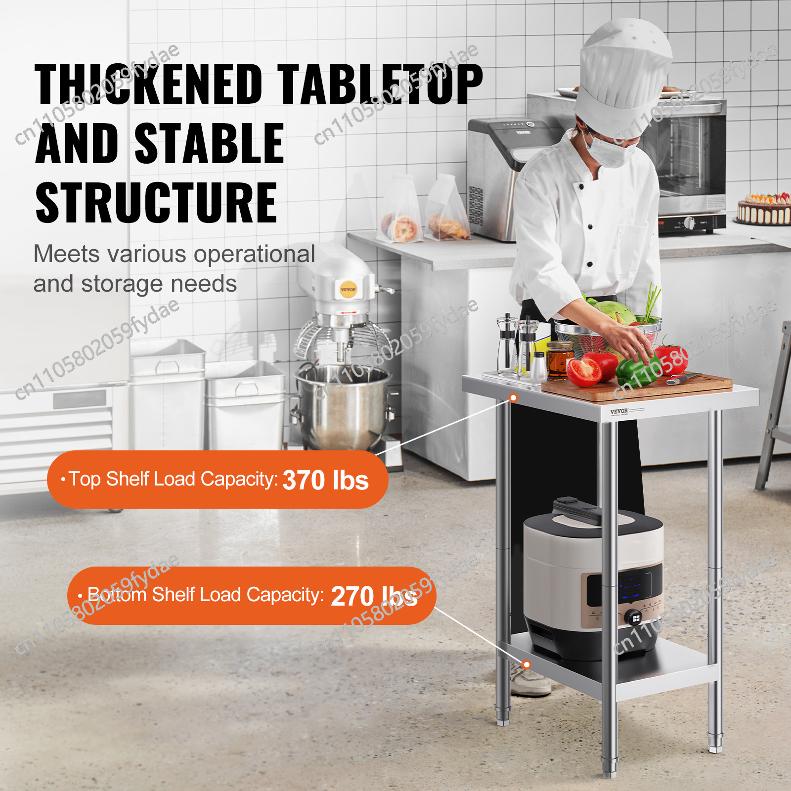 For Stainless Steel Prep Table - Commercial Kitchen Prep Table With Storage 评论和价格