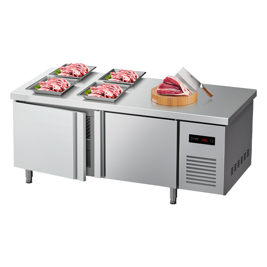 Refrigerator YINZHENG 1.5m Com - Commercial Kitchen Prep Table With Storage 评论和价格