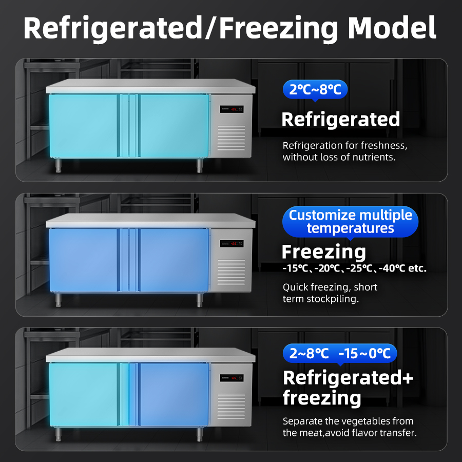 Refrigerator YINZHENG 1.5m Com - Commercial Kitchen Prep Table With Storage 评论和价格