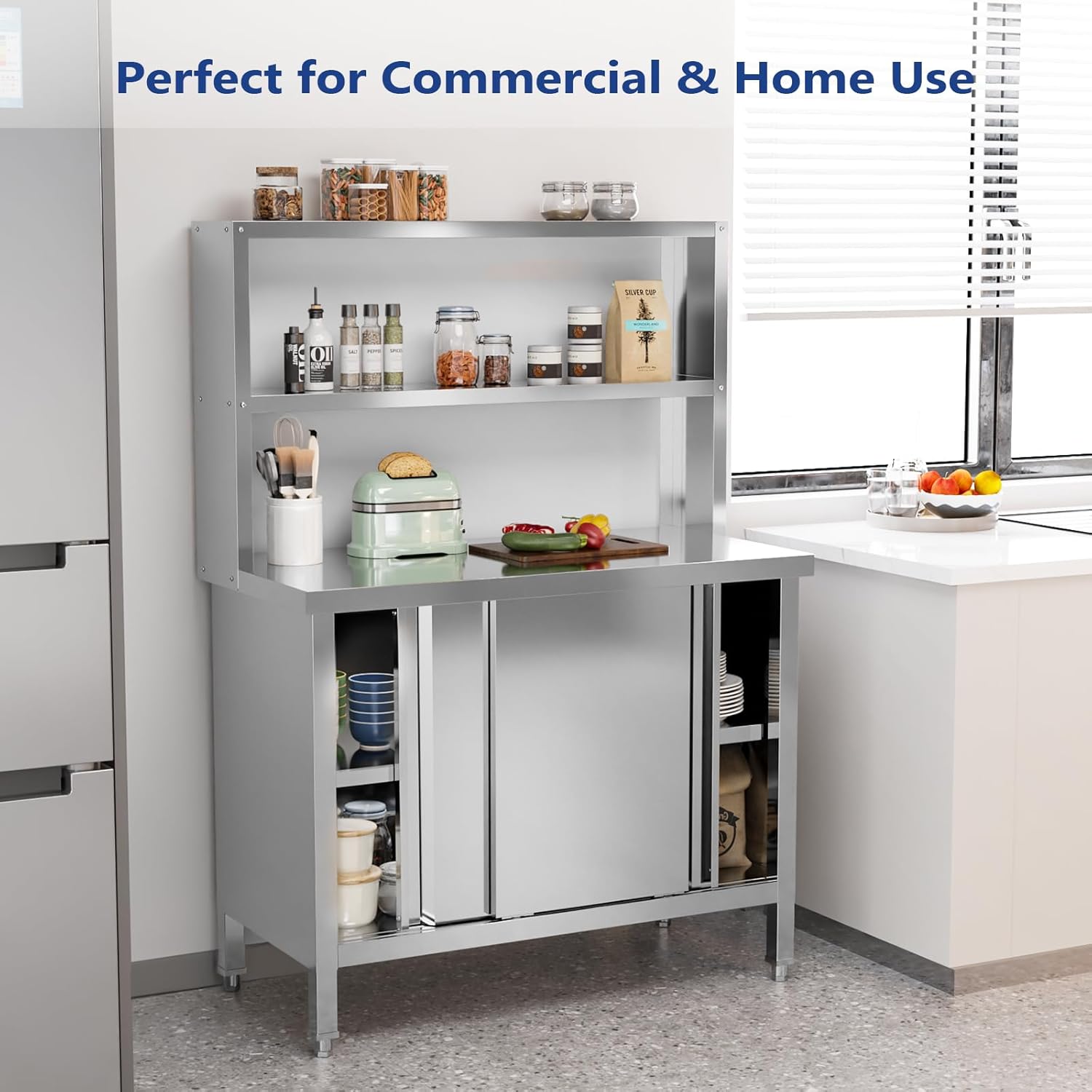 Stainless Steel Work Table 39x - Commercial Kitchen Prep Table With Storage 评论和价格