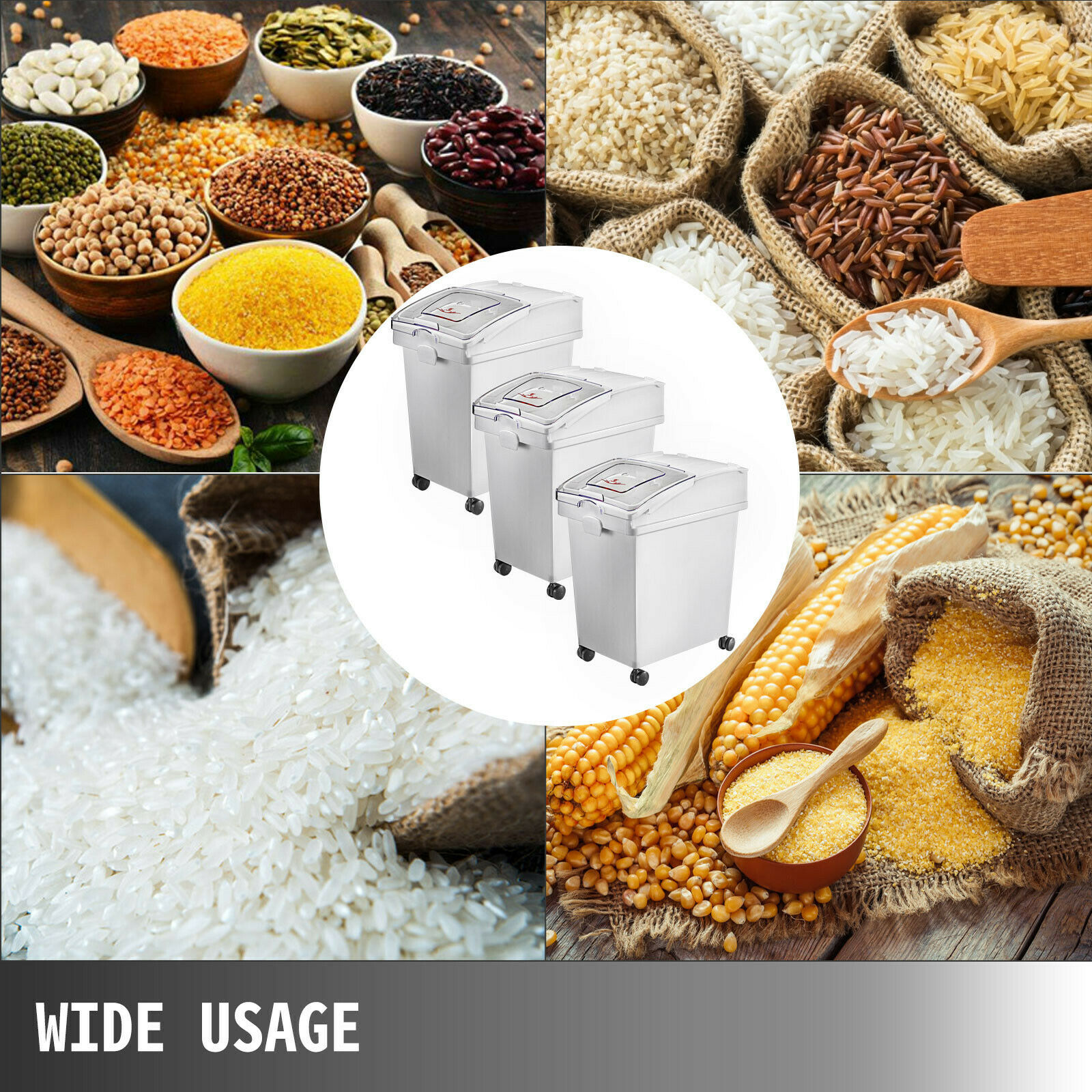 VEVOR 25L Dry Ingredient Stora - Commercial Kitchen Bin 评论和价格