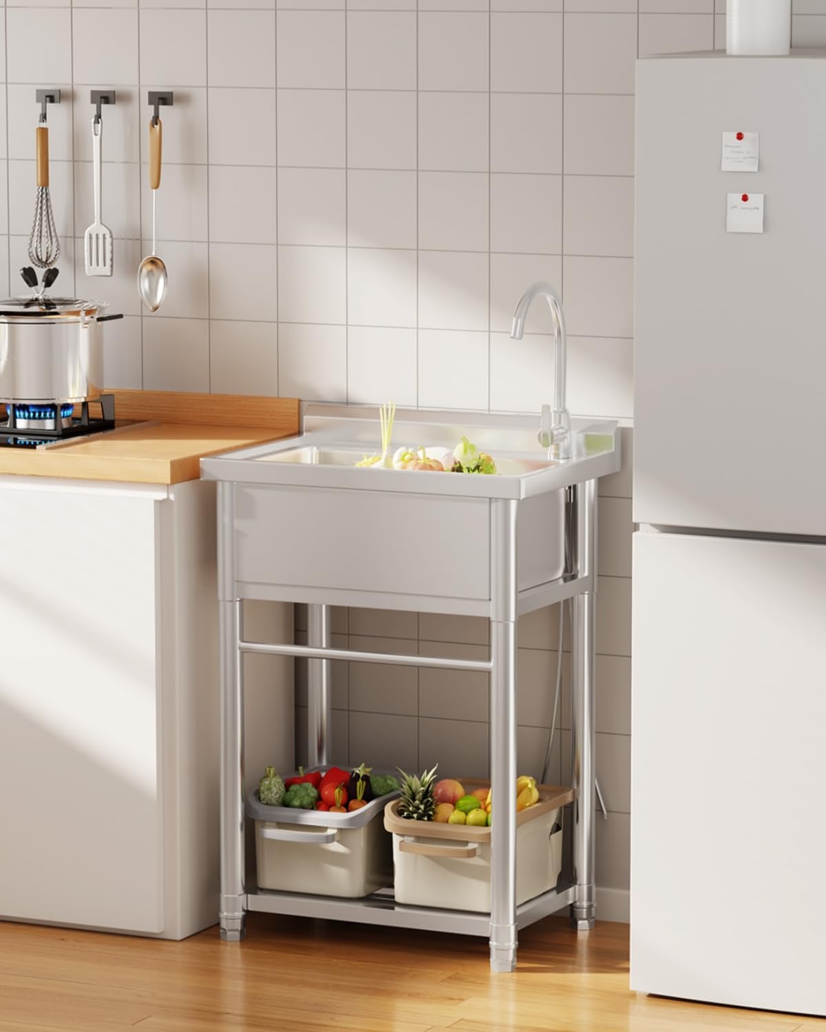Stainless Steel Utility Sink,  - Commercial Kitchen Faucet 评论和价格