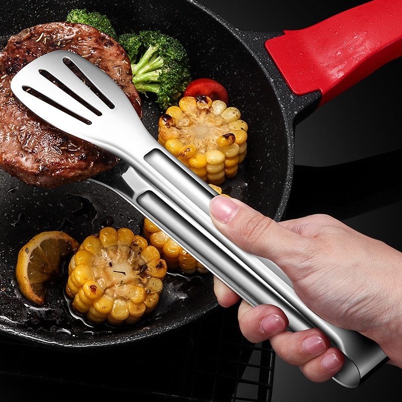 Stainless-Steel Food-Tongs for - Commercial Kitchen Cooking 评论和价格