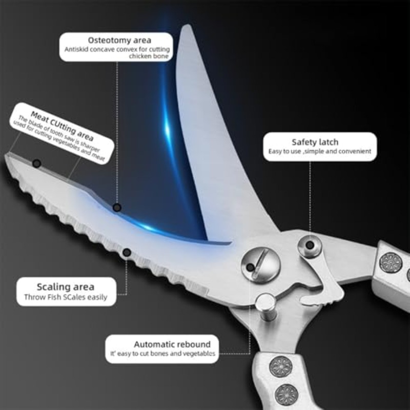 1pc Stainless Steel Kitchen Sc - Commercial Kitchen Knives 评论和价格