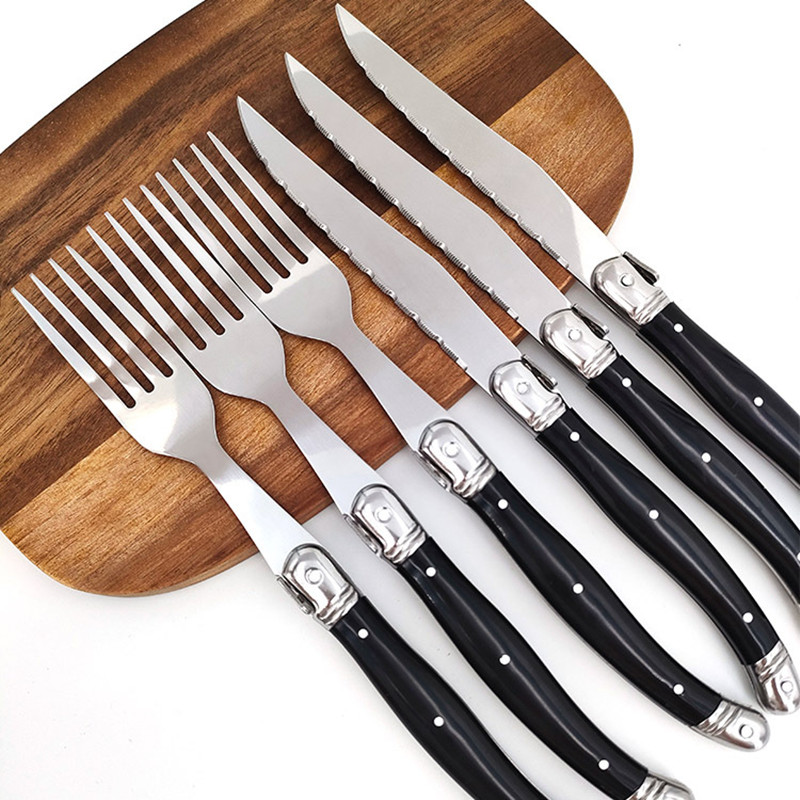 8'' Laguiole Style Black Steak - Commercial Kitchen Knives 评论和价格