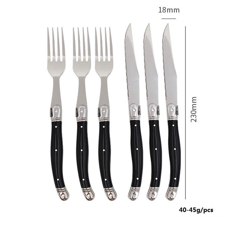 8'' Laguiole Style Black Steak - Commercial Kitchen Knives 评论和价格