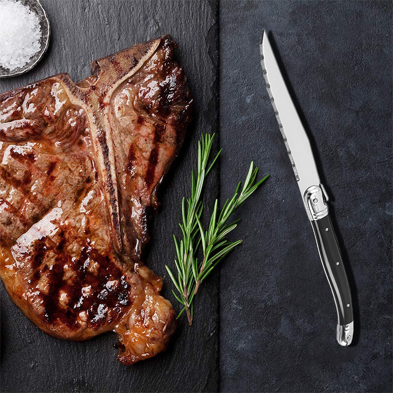 8'' Laguiole Style Black Steak - Commercial Kitchen Knives 评论和价格
