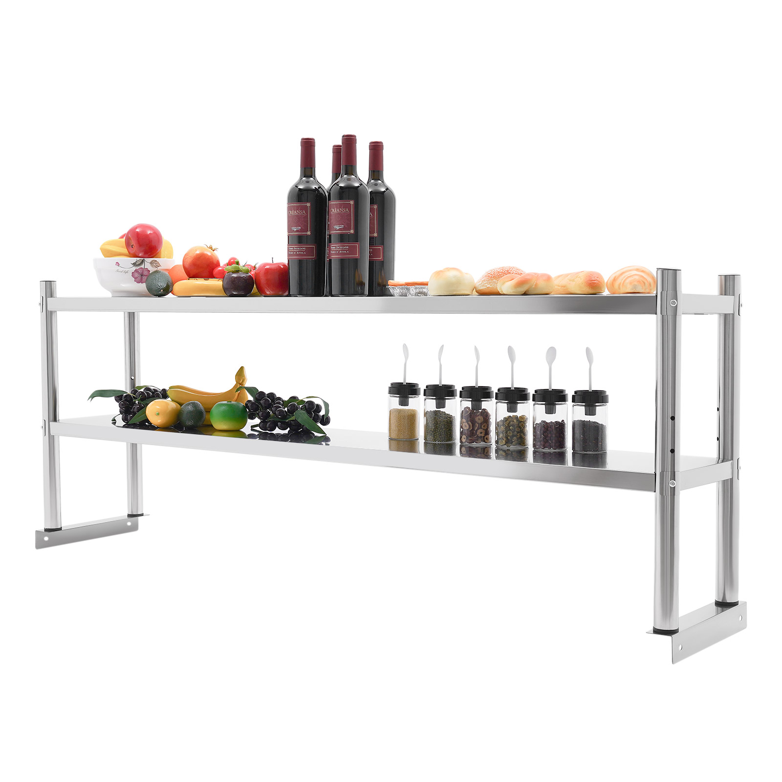 Stainless Steel Heavy Duty She - Commercial Kitchen Prep Table With Storage 评论和价格