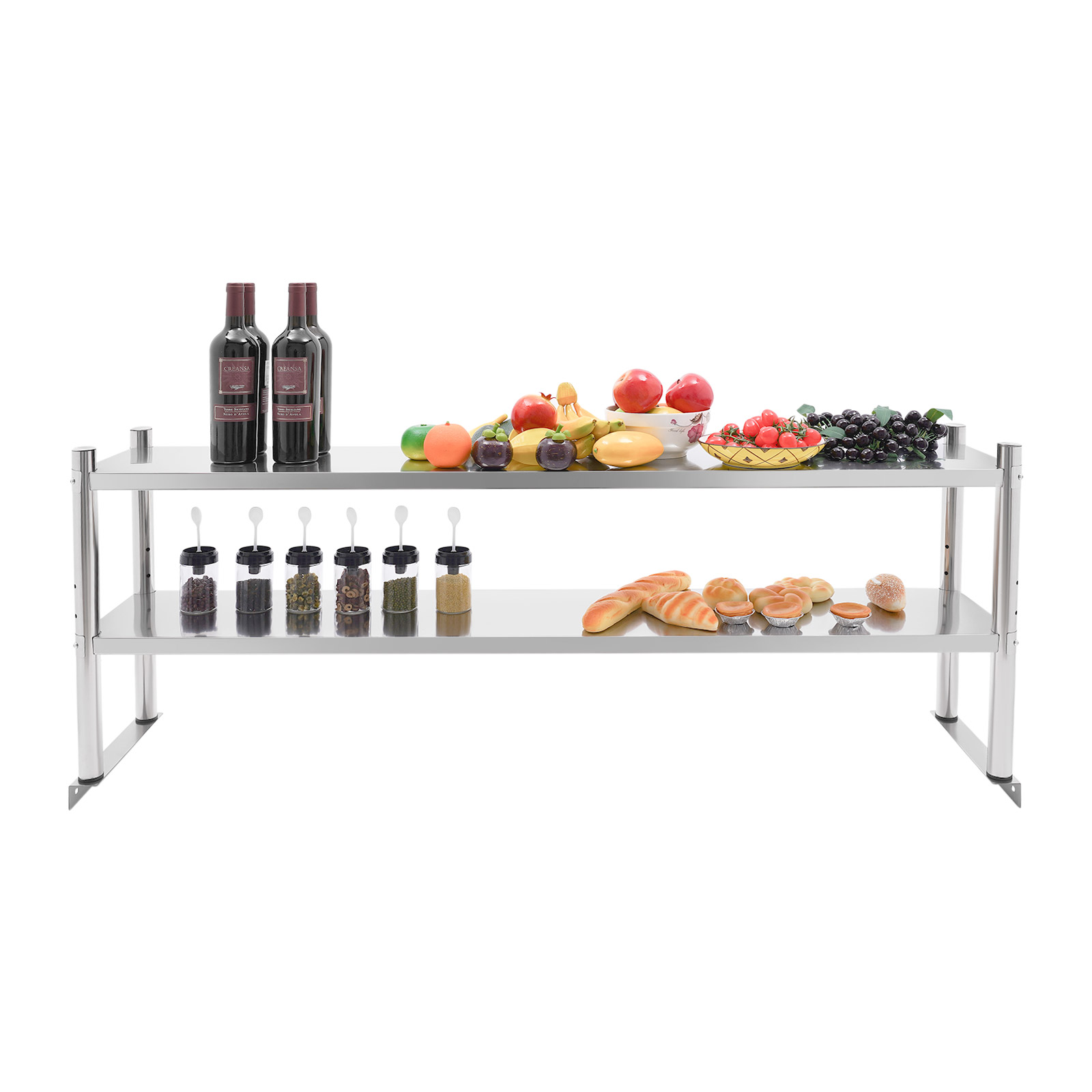 Stainless Steel Heavy Duty She - Commercial Kitchen Prep Table With Storage 评论和价格