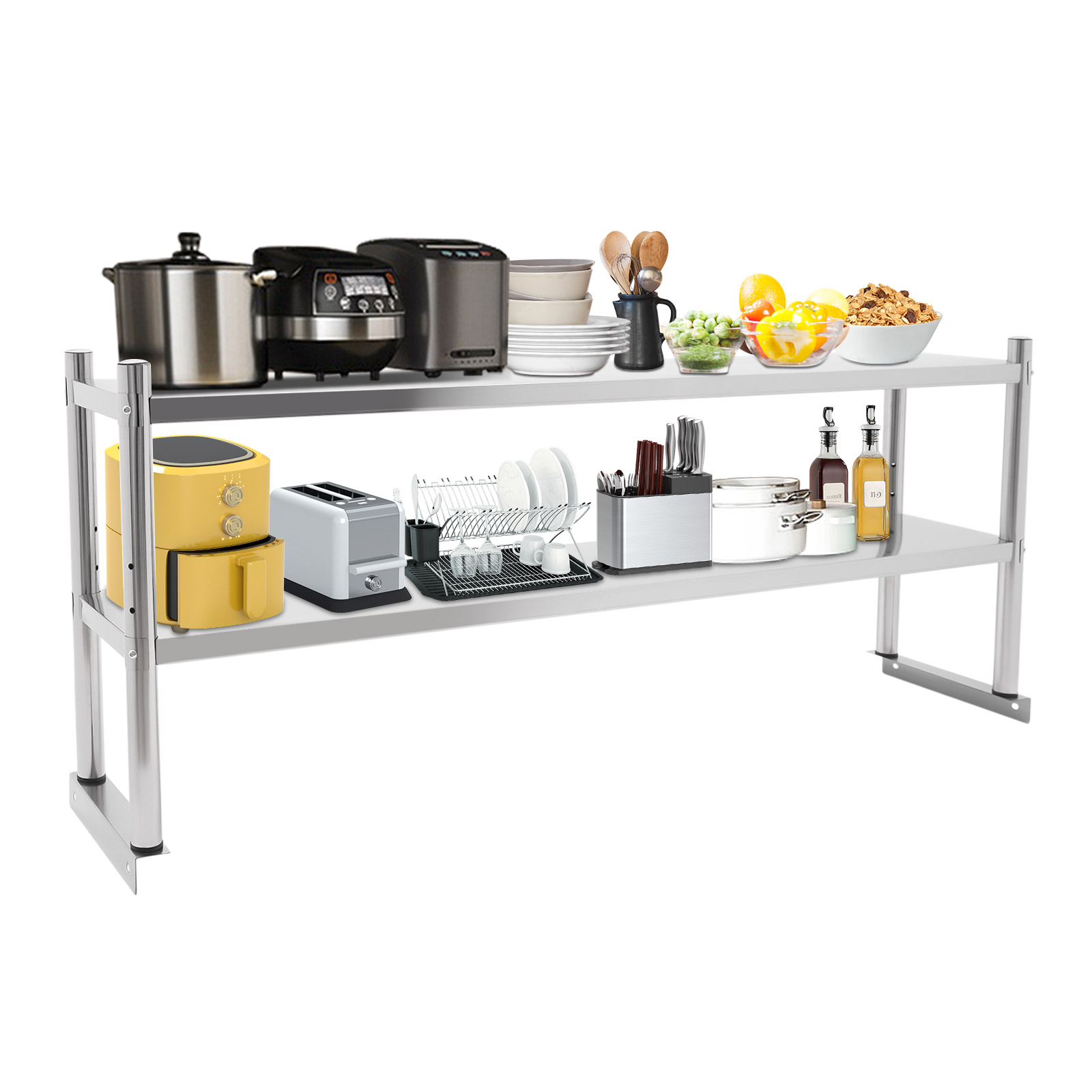 Stainless Steel Heavy Duty She - Commercial Kitchen Prep Table With Storage 评论和价格