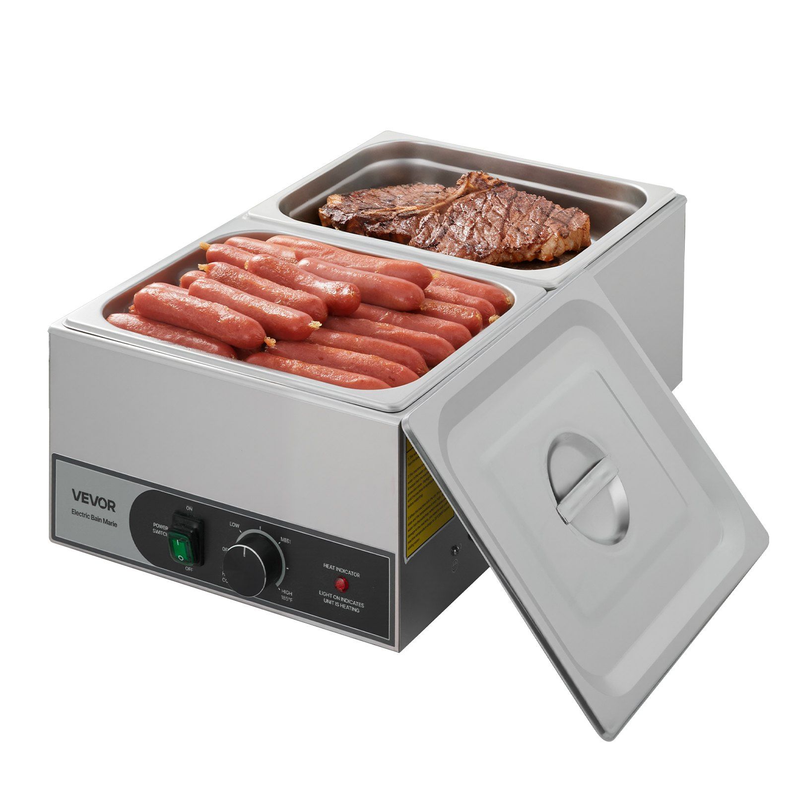 Commercial Food Warmer, 1200W  - Bain Marie Food Warmer 评论和价格