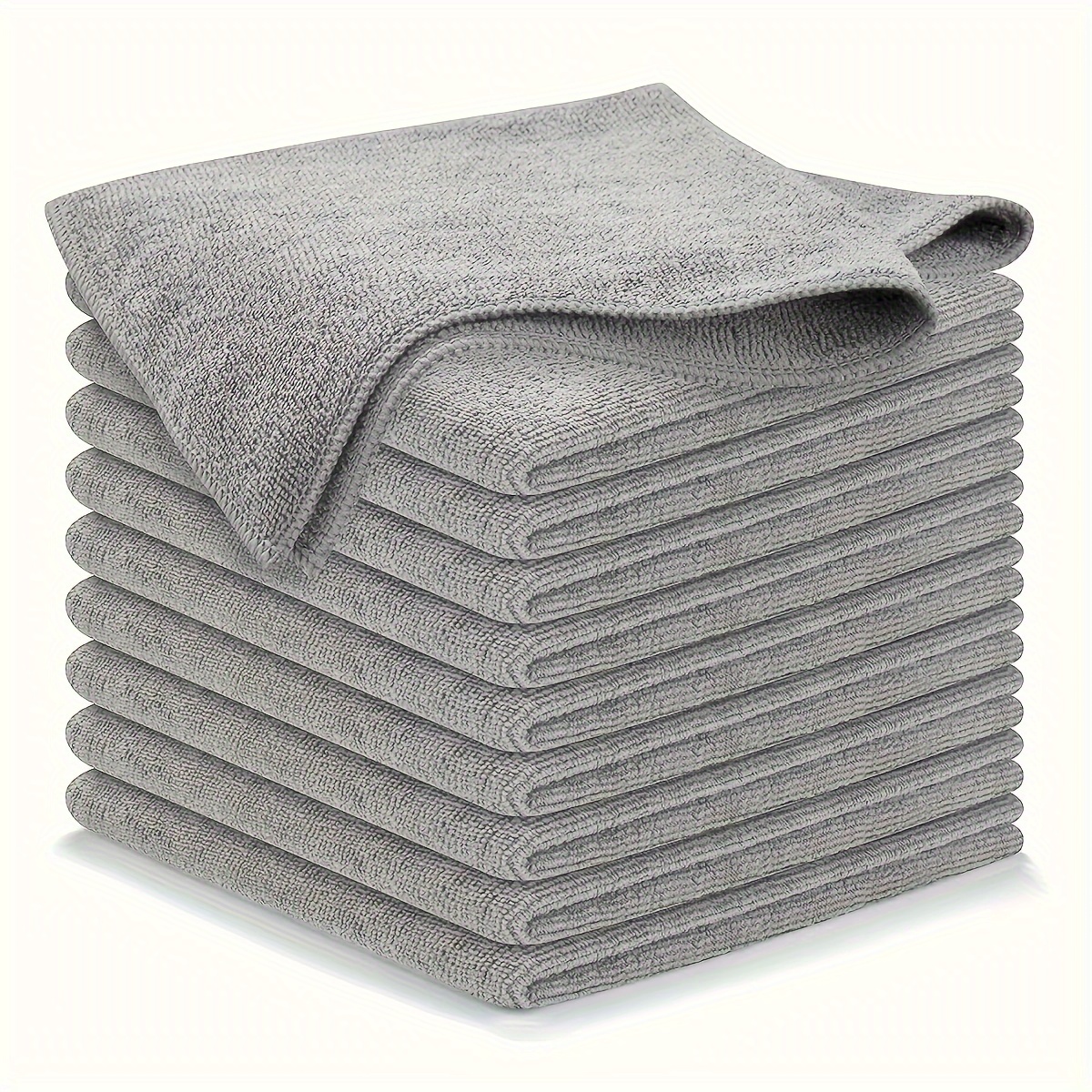 5-20Pcs Light Gray Microfiber  - Commercial Kitchen Towels 评论和价格