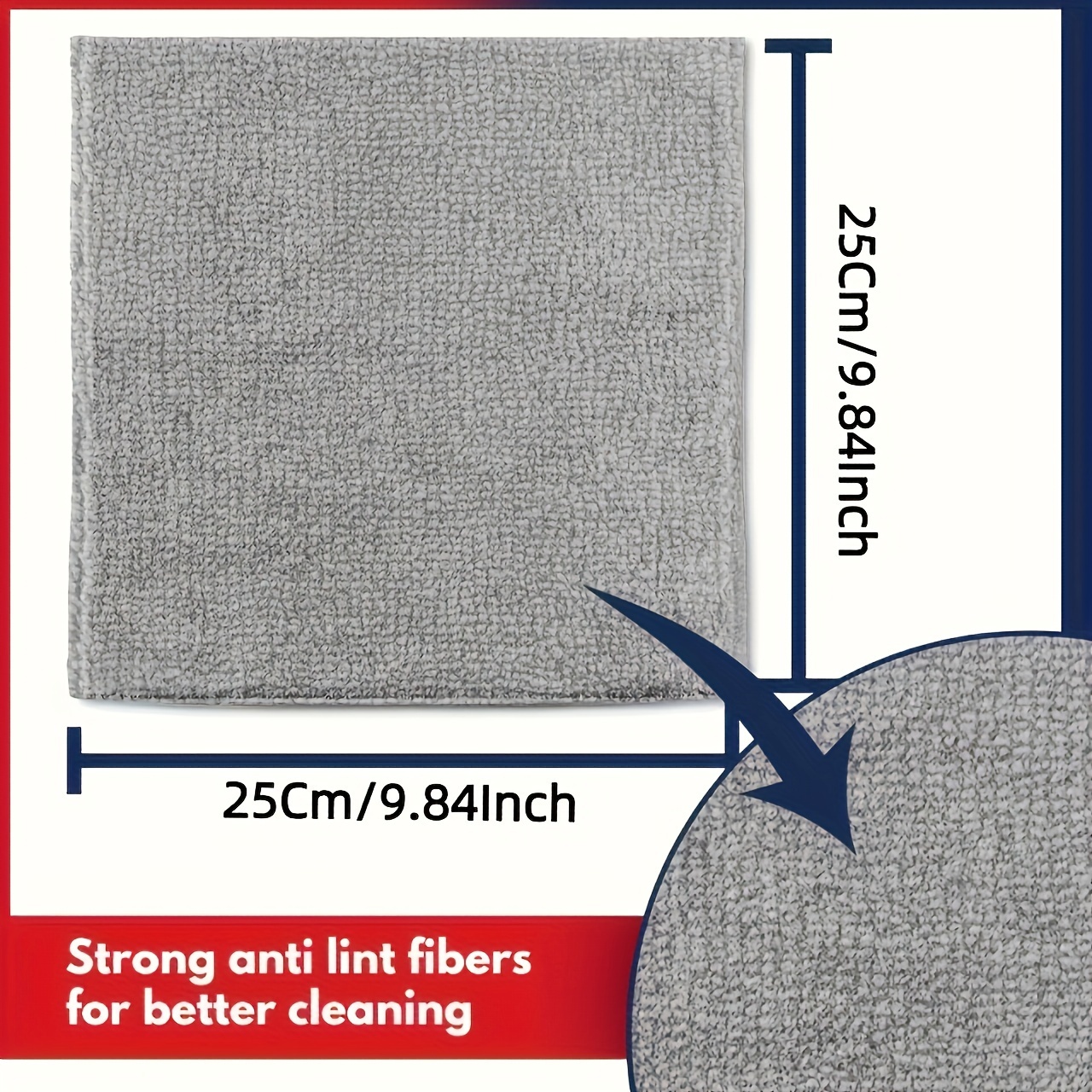 5-20Pcs Light Gray Microfiber  - Commercial Kitchen Towels 评论和价格