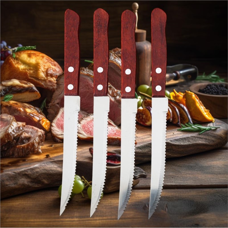 1-20 Pcs Stainless Steel Steak - Commercial Kitchen Knives 评论和价格
