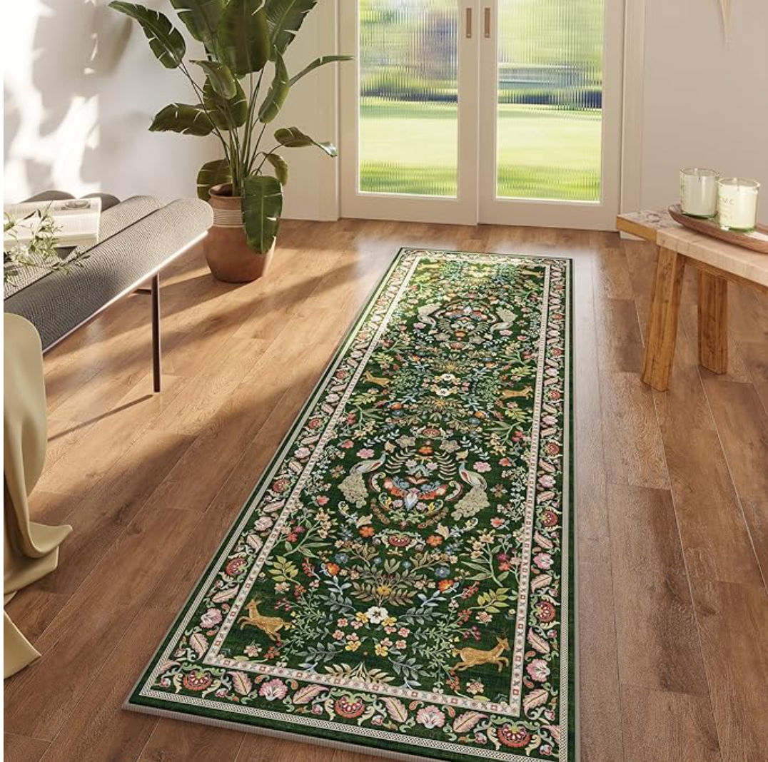 Vintage Forest Floral Animal R - Commercial Kitchen Non Slip Flooring 评论和价格