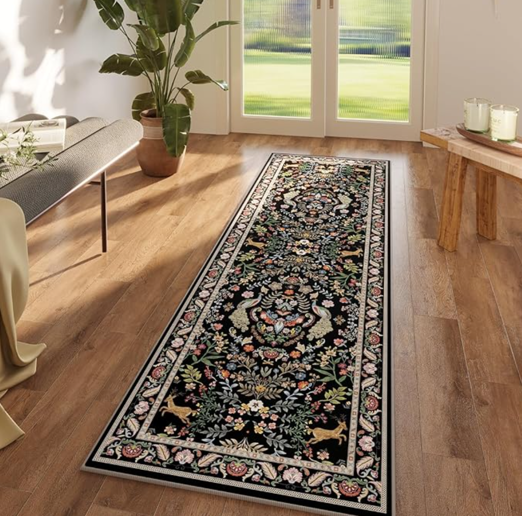Vintage Forest Floral Animal R - Commercial Kitchen Non Slip Flooring 评论和价格