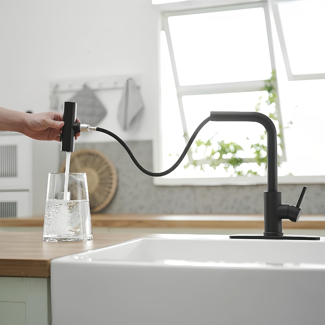 1 PC Black Kitchen Faucet With - Commercial Kitchen Faucet 评论和价格