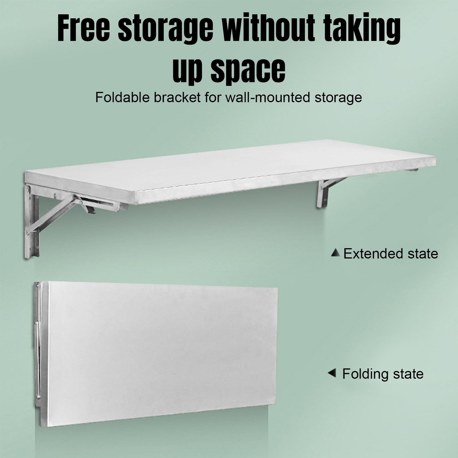 Stainless Steel Folding Storag - Commercial Kitchen Prep Table With Storage 评论和价格