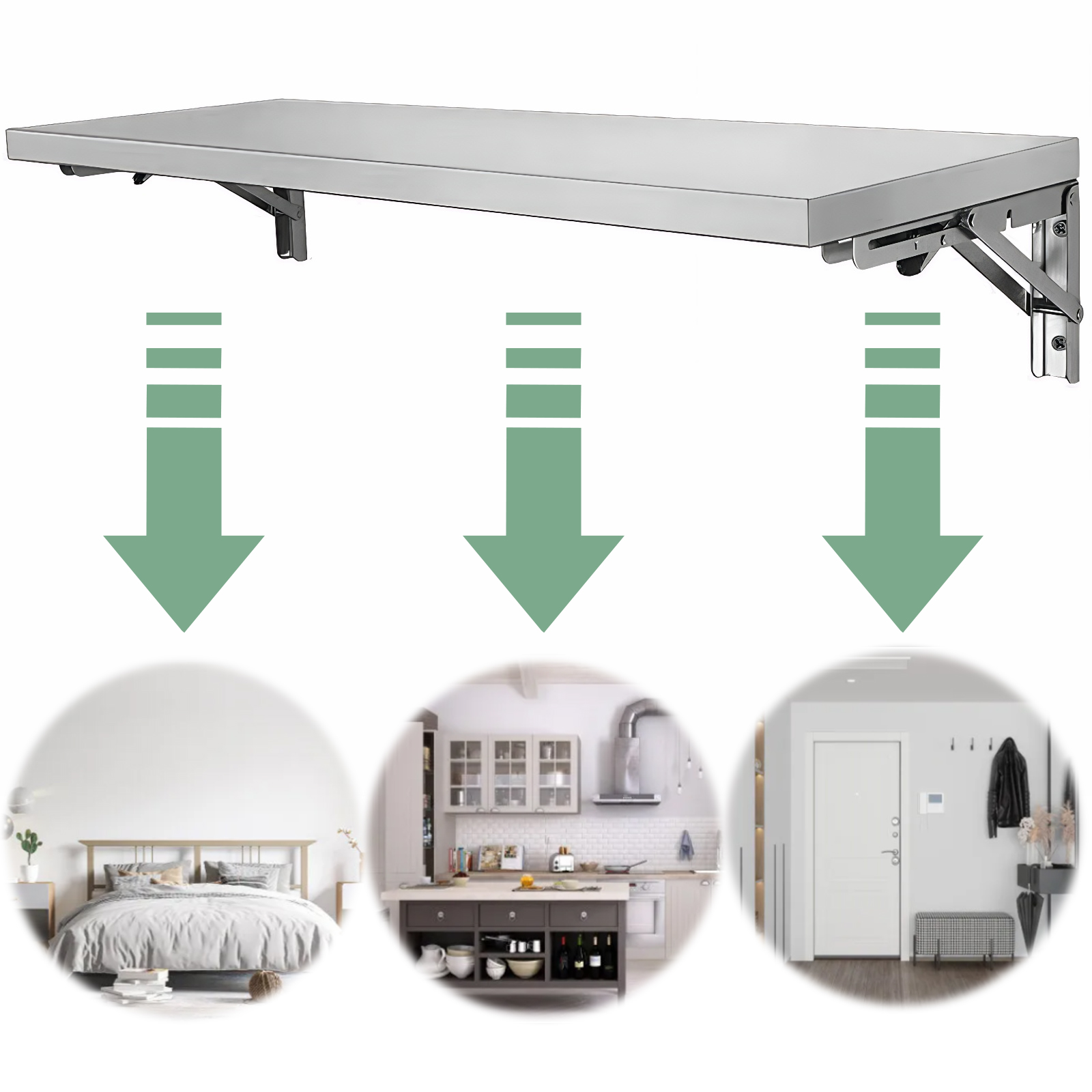 Stainless Steel Folding Storag - Commercial Kitchen Prep Table With Storage 评论和价格