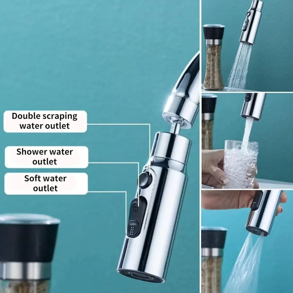 1pc 3 in1 Flexible Kitchen Fau - Commercial Kitchen Faucet 评论和价格