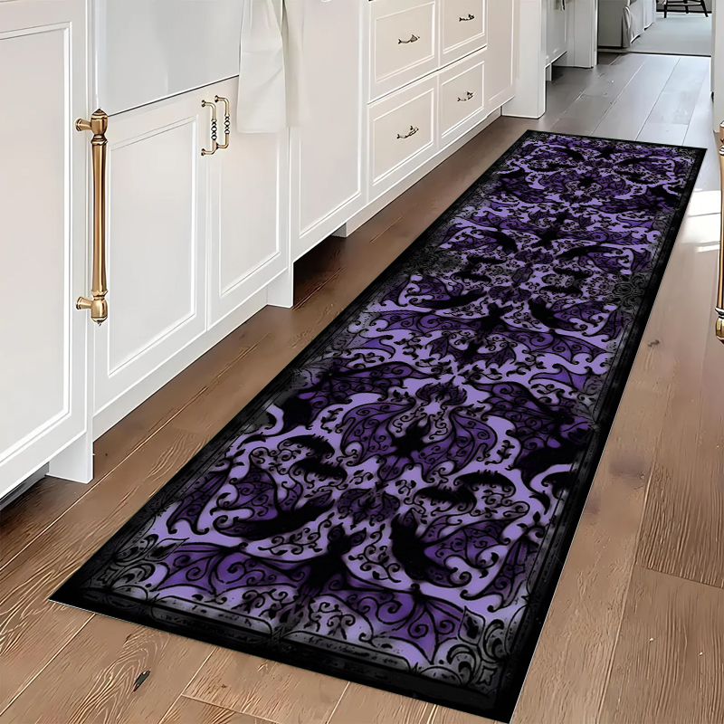 Gothic Skull & Bat Runner Area - Commercial Kitchen Non Slip Flooring 评论和价格