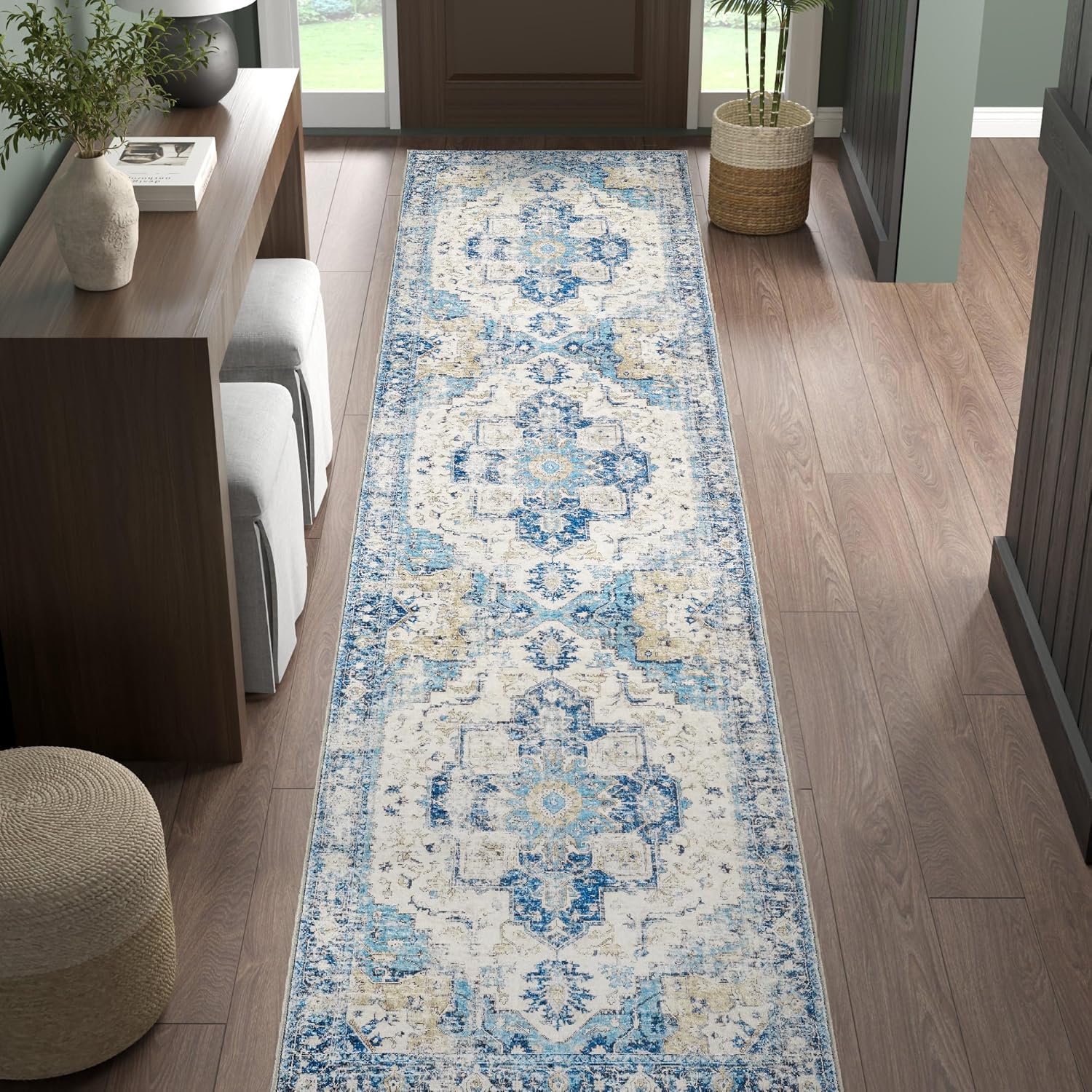 VIKAMA Bohemian Runner Rug Ant - Commercial Kitchen Mats 评论和价格